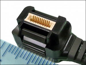Custom edge card connector designed to mate directly with PCB